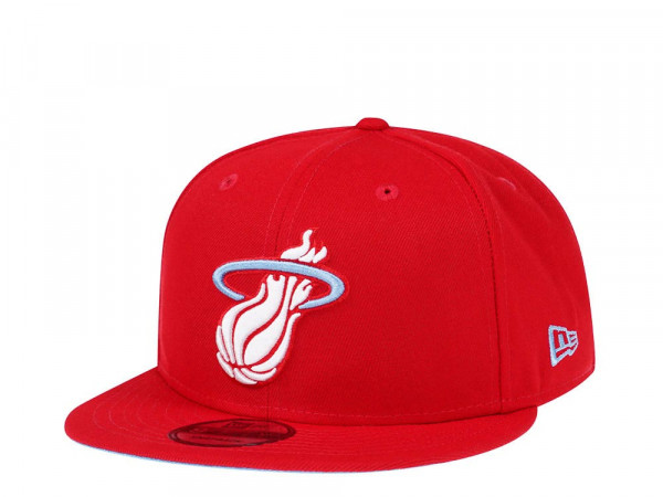New Era Miami Heat Red Glacier Edition 9Fifty Snapback Cap