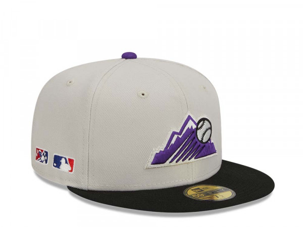 New Era Colorado Rockies Farm Team Stone Throwback Two Tone Edition 59Fifty Fitted Cap