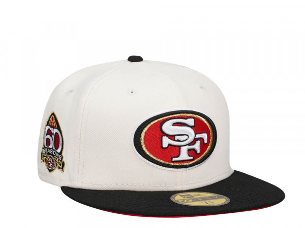 New Era San Francisco 49ers 60 Seasons Chrome Two Tone Edition 59Fifty Fitted Cap