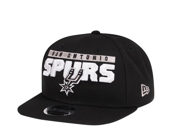 New Era San Antonio Spurs Original Fit Black 9Fifty Snapback Cap