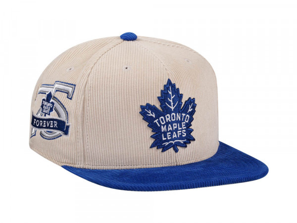 Mitchell & Ness Toronto Maple Leafs 75th Anniversary Two Tone Cord Edition Dynasty Fitted Cap