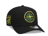 New Era Seattle Mariners 40th Anniversary Throwback Black Edition 9Forty A Frame Snapback Cap