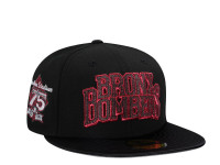 New Era New York Yankees Shiny Black And Red Satin Brim Edition 59Fifty Fitted Cap