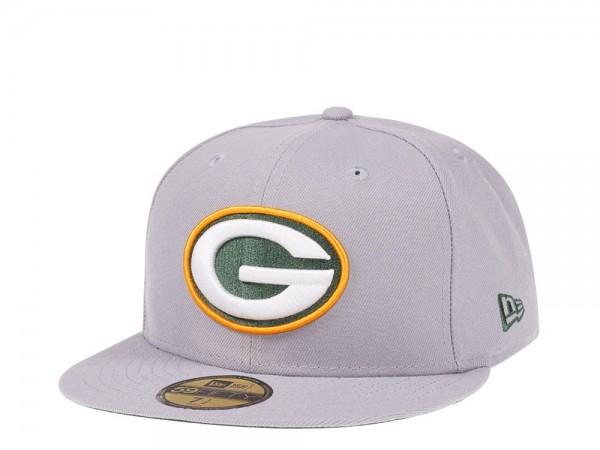 New Era Green Bay Packers Fresh Grey Edition 59Fifty Fitted Cap