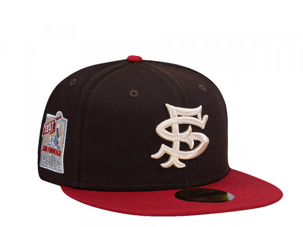 New Era San Francisco Seals Burnt Wood Throwback Two Tone Edition 59Fifty Fitted Cap