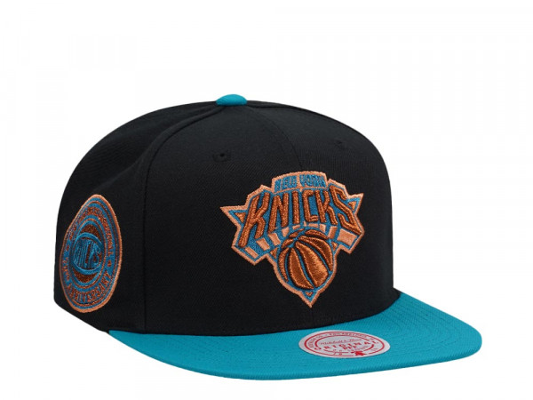 Mitchell & Ness New York Knicks 70th Anniversary Make Cents Black Two Tone Edition Snapback Cap