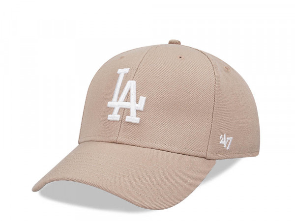 47Brand Los Angeles Dodgers Khaki MVP Snapback Cap