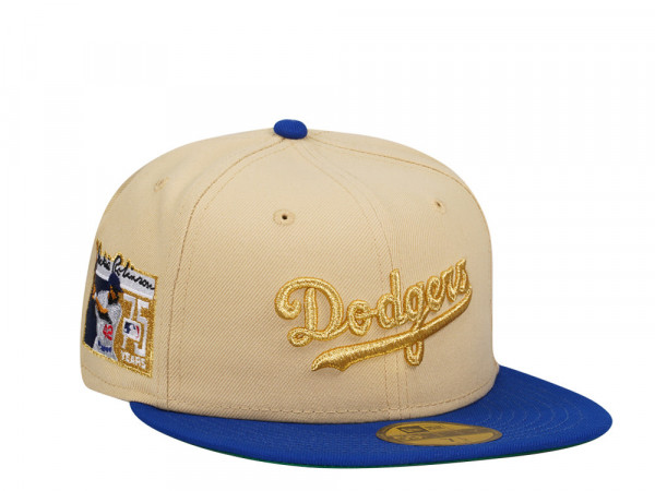 New Era Brooklyn Dodgers Jackie Robinson 75 Years Gold Two Tone Edition 59Fifty Fitted Cap