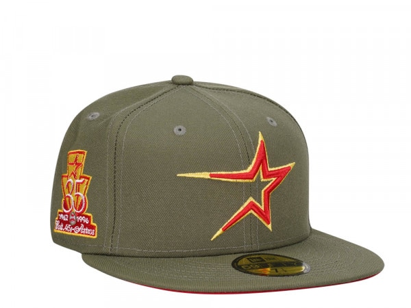 New Era Houston Astros 35th Anniversary Spanish Olive Edition 59Fifty Fitted Cap
