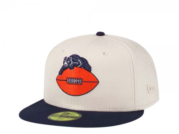 New Era Chicago Bears Cream Two Tone Edition 59Fifty Fitted Cap