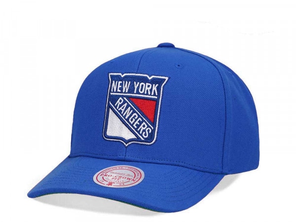 Mitchell & Ness New York Rangers Team Ground 2.0 Pro Blue Snapback Cap