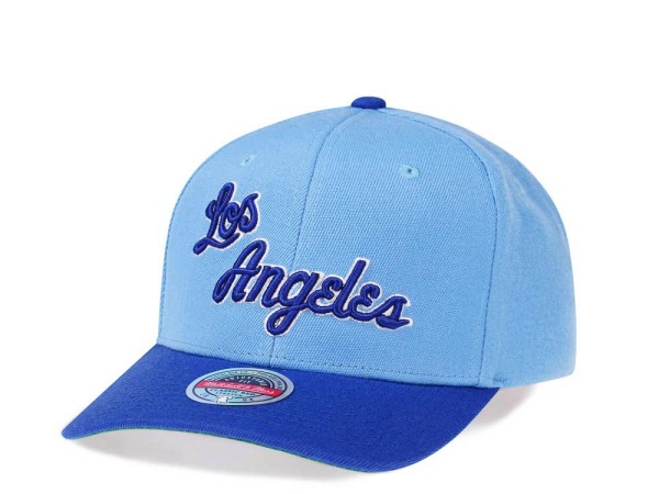 Mitchell & Ness Los Angeles Lakers Team Two Tone Red Line Solid Flex Snapback Cap