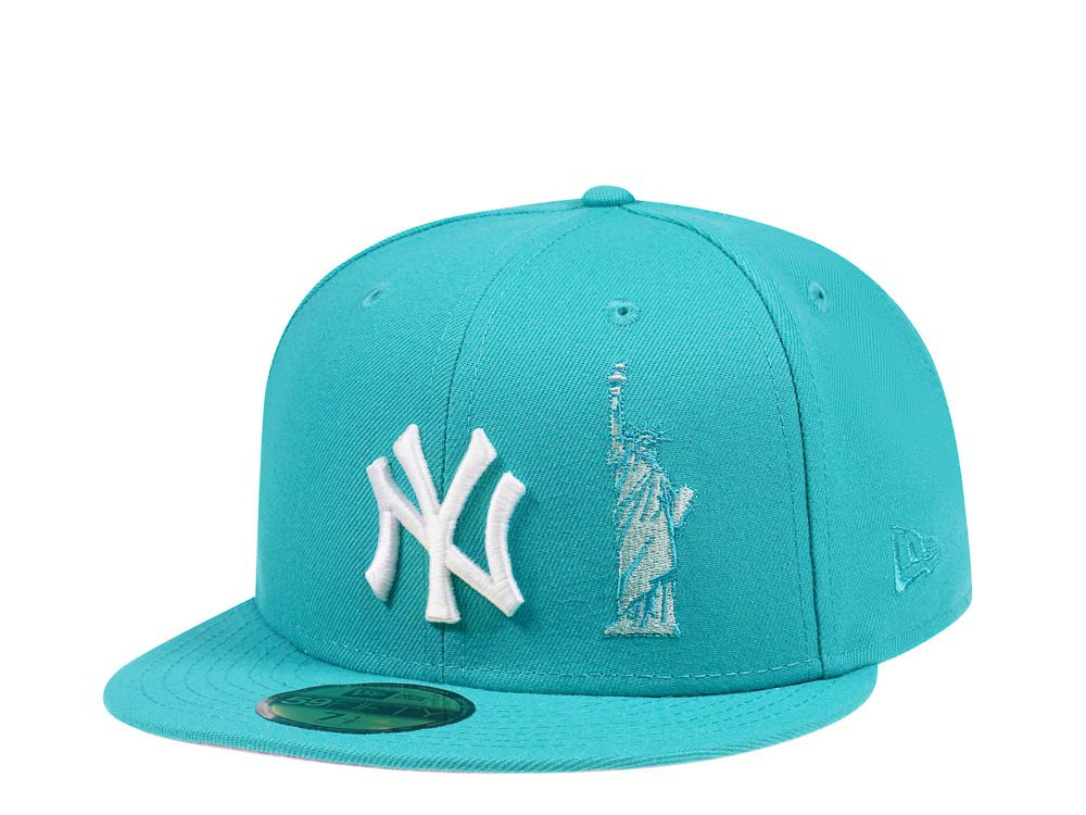 New Era New York Yankees NYC Icons Teal and Pink Edition 59Fifty