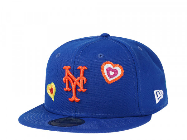 New Era New York Mets Blue Chainstitchheart Edition 59Fifty Fitted Cap