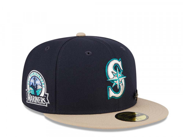 New Era Seattle Mariners 30th Anniversary Varsity Pin Two Tone Edition 59Fifty Fitted Cap