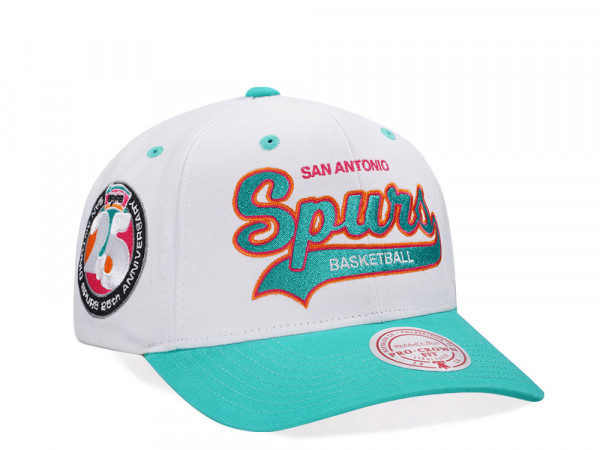 Mitchell & Ness San Antonio Spurs 25th Anniversary Pro Crown Fit Snapback Cap