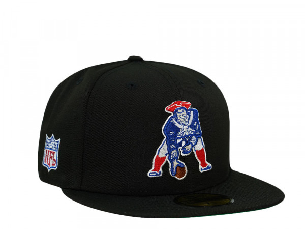 New Era New England Patriots Black Throwback Prime Edition 59Fifty Fitted Cap