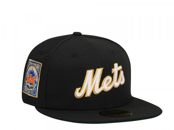 New Era New York Mets 25th Anniversary Black Dome Metallic Edition 59Fifty Fitted Cap