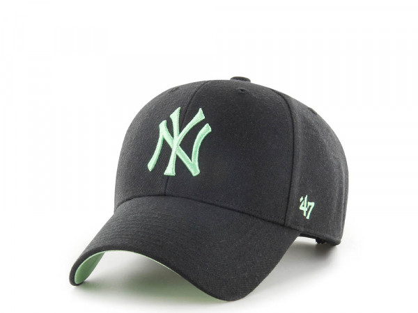 47Brand New York Yankees Black and Mint Classic Snapback Cap