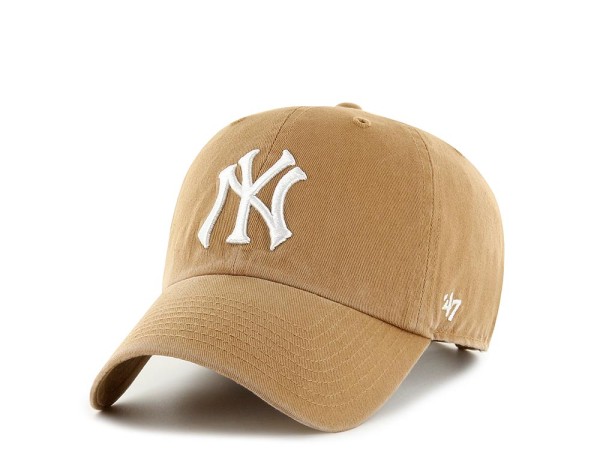 47Brand New York Yankees Caramel Clean up Strapback Cap