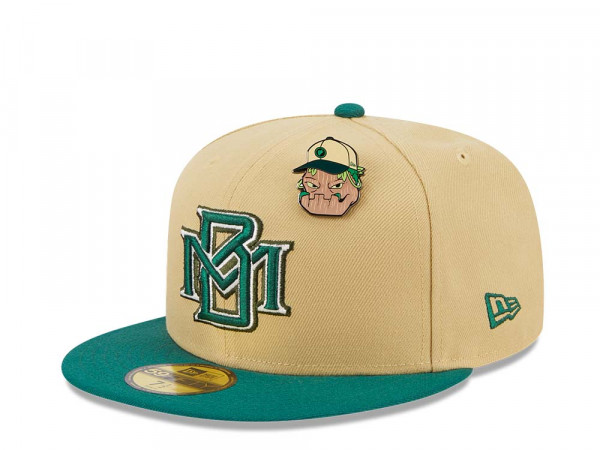 New Era Milwaukee Brewers The Elements Vegas Gold Two Tone Edition 59Fifty Fitted Cap
