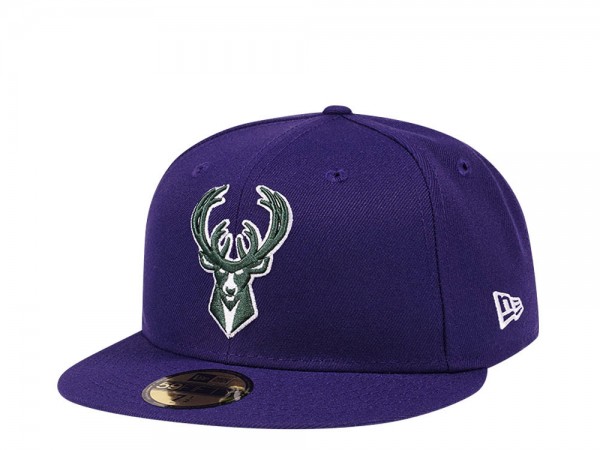 New Era Milwaukee Bucks Purple Prime Edition 59Fifty Fitted Cap