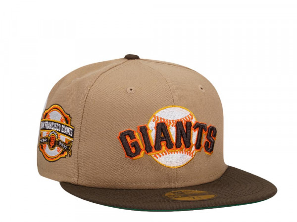 New Era San Francisco Giants Inaugural Year 2000 Khaki Throwback Two Tone Edition 59Fifty Fitted Cap