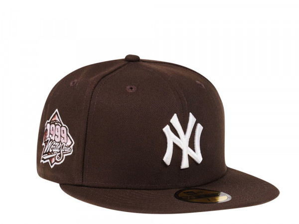 New Era New York Yankees World Series 1999 Brown Pink Edition 59Fifty Fitted Cap