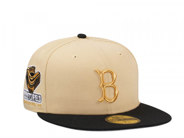 New Era Brooklyn Dodgers Ebbets Field Vegas Gold Two Tone Edition 59Fifty Fitted Cap