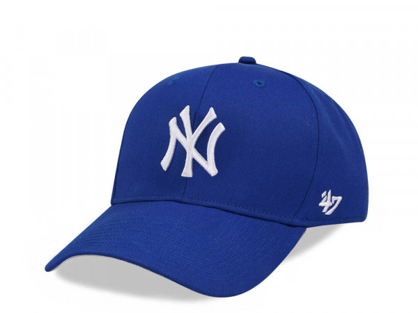 47Brand New York Yankees Royal Raised Basic MVP Snapback Cap