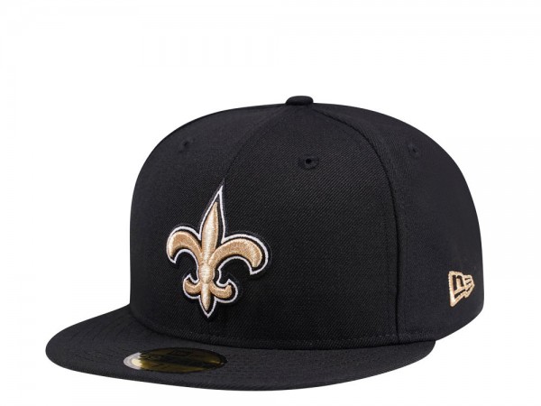 New Era New Orleans Saints Black Classic Edition 59Fifty Fitted Cap