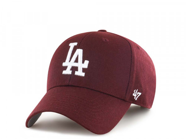 47Brand Los Angeles Dodgers Classic Dark Maroon Strapback Cap