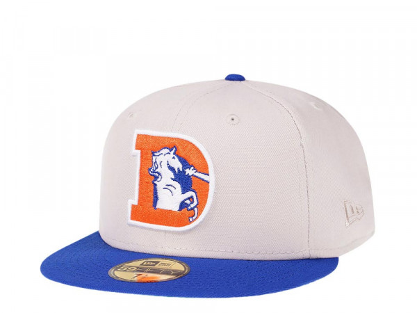 New Era Denver Broncos Stone Two Tone Throwback Edition 59Fifty Fitted Cap