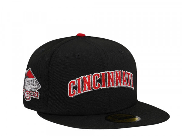 New Era Cincinnati Reds Black Throwback Edition 59Fifty Fitted Cap