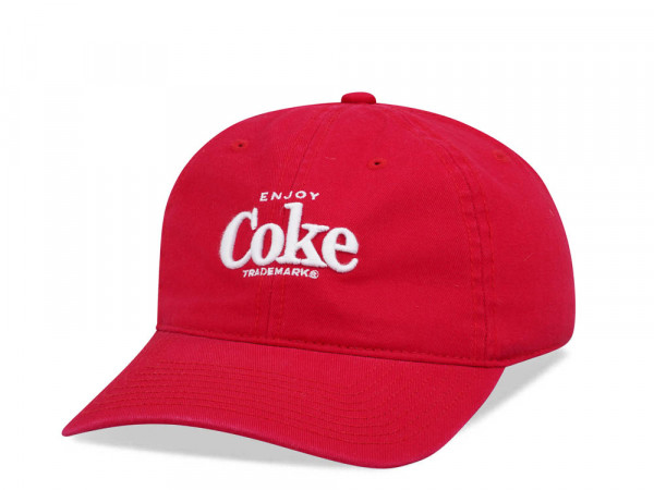 American Needle Coke Ballpark Red Vintage Casual Strapback Cap