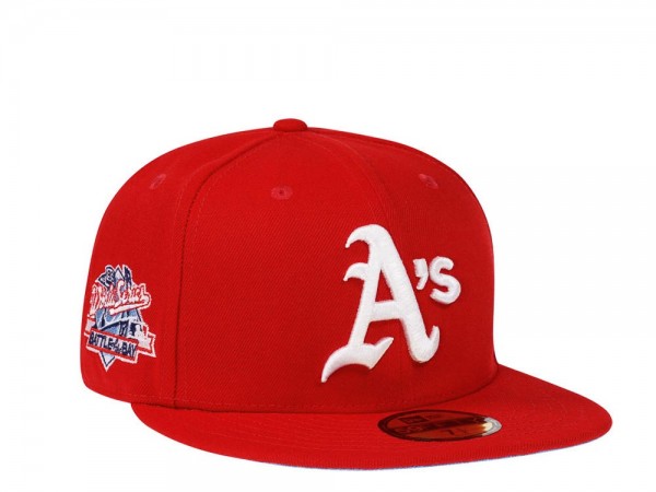 New Era Oakland Athletics World Series 1989 Red Glacier Blue Edition 59Fifty Fitted Cap