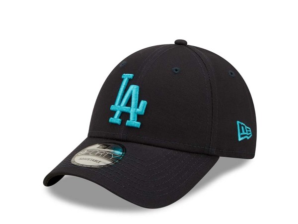 New Era Los Angeles Dodgers Navy and Teal 9Forty Strapback Cap
