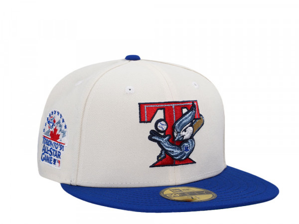 New Era Toronto Blue Jays All Star Game 1991 Chrome Metallic Throwback Two Tone Edition 59Fifty Fitted Cap