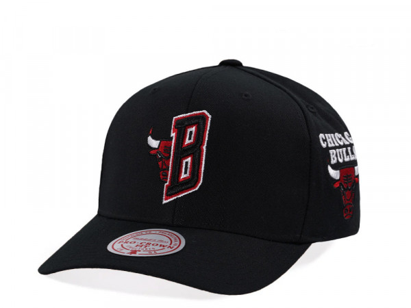 Mitchell & Ness Chicago Bulls Pro Crown Fit Black Snapback Cap