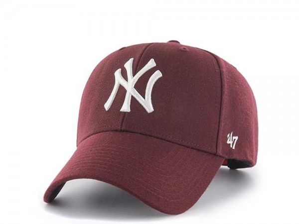 47brand New York Yankees Dark Maroon MVP Snapback Cap