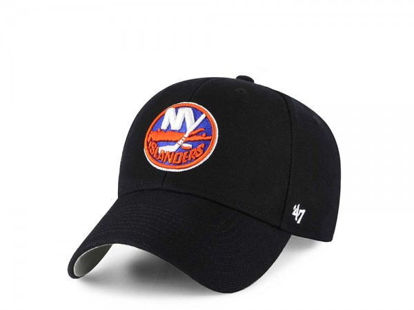 47Brand New York Islanders MVP Black Strapback Cap