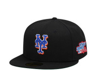 New Era New York Mets World Series 1986 Black Throwback Edition 59Fifty Fitted Cap