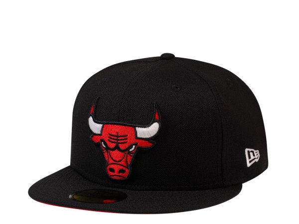 New Era Chicago Bulls Black and Red Classic Edition 59Fifty Fitted Cap