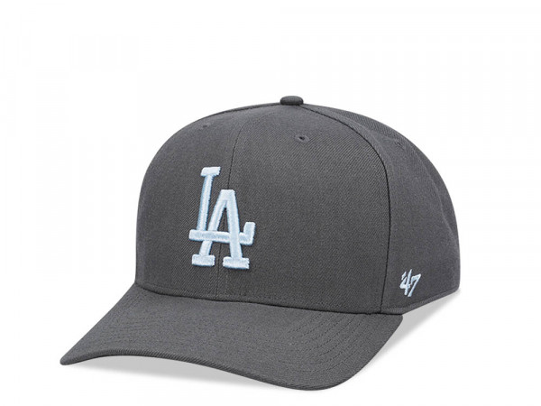 47Brand Los Angeles Dodgers Charcoal Cold Zone MVP DP Snapback Cap