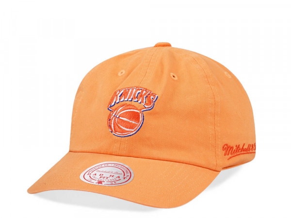 Mitchell & Ness New York Knicks Golden Hour Glaze Orange Dadhat Strapback Cap