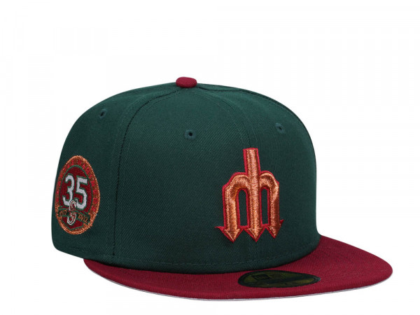 New Era Seattle Mariners 35th Anniversary Colorflip Trident Prime Two Tone Edition 59Fifty Fitted Cap