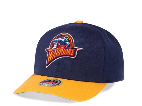 Mitchell & Ness Golden State Warriors Team Two Tone Red Line Solid Flex Snapback Cap