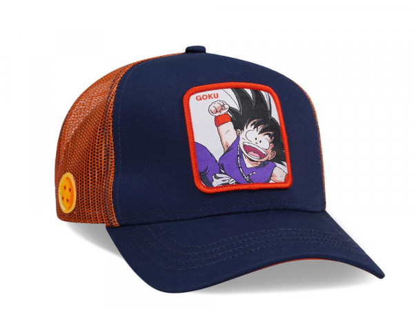 Capslab Dragon Ball Goku Blue/Orange Trucker Snapback Cap