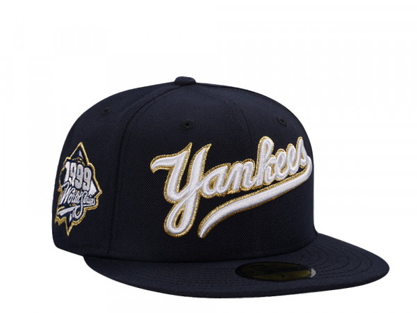 New Era New York Yankees World Series 1999 Navy Gold Edition 59Fifty Fitted Cap