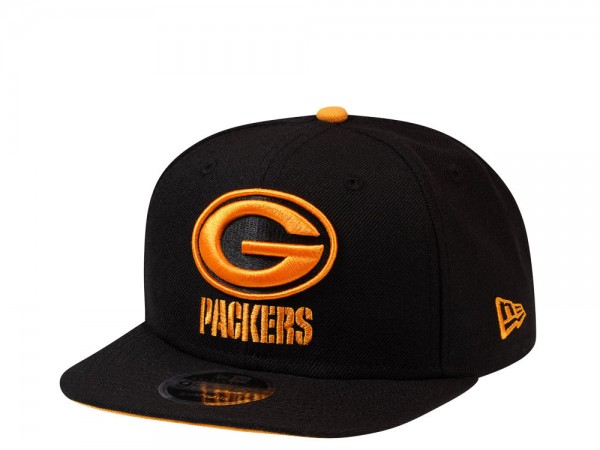 New Era Green Bay Packers Original Fit Black and Yellow Edition 9Fifty Snapback Cap
